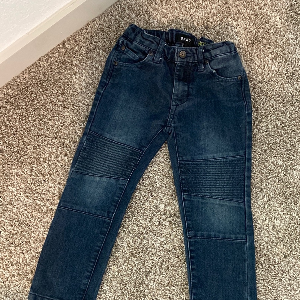 Dkny boys skinny blue jeans